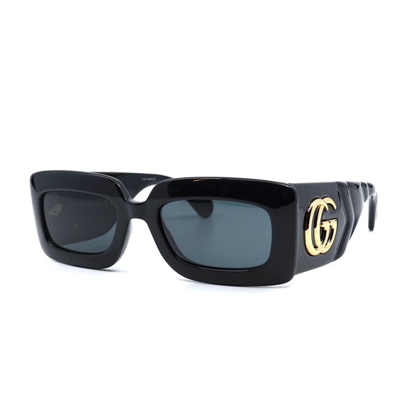 NEW GUCCI GG0811S 001 BLACK GREY AUTHENTIC SUNGLASSES - Picture 4 of 15